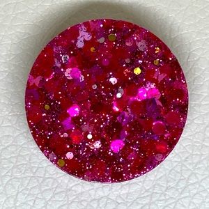 New pink holographic pop socket